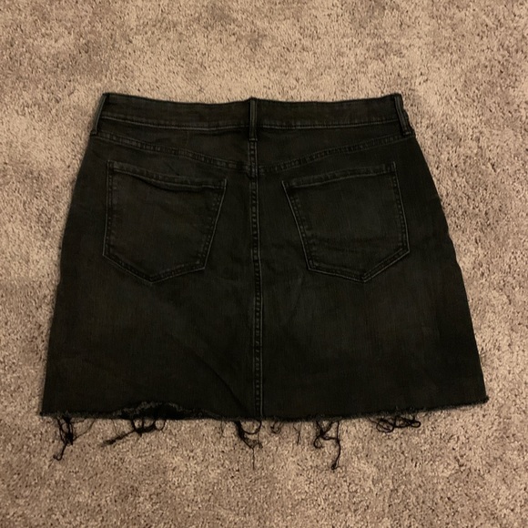 Black Denim Mini Skirt - Picture 4 of 6